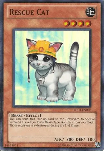 Rescue Cat [TU03-EN002] Super Rare - Doe's Cards