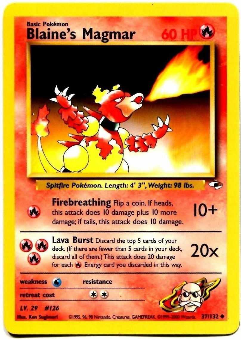 Blaine's Magmar (37/132) [Gym Heroes Unlimited] - Doe's Cards