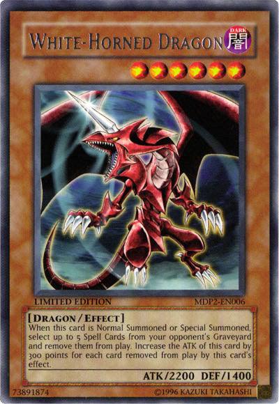 White-Horned Dragon [MDP2-EN006] Rare - Doe's Cards