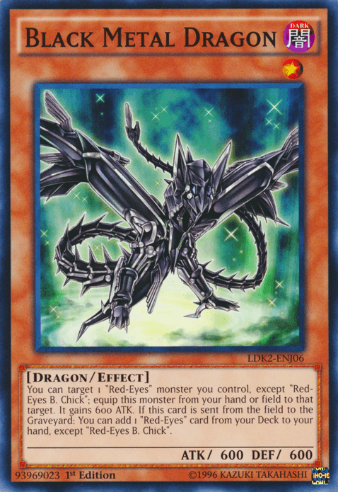 Black Metal Dragon [LDK2-ENJ06] Common - Doe's Cards