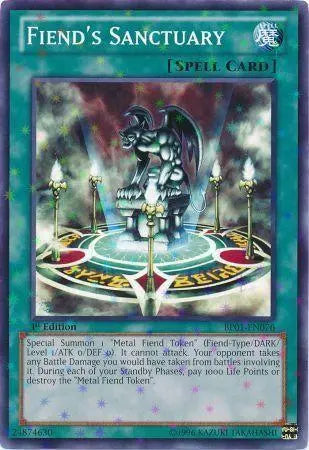 Fiend's Sanctuary [BP01-EN076] Starfoil Rare - Doe's Cards