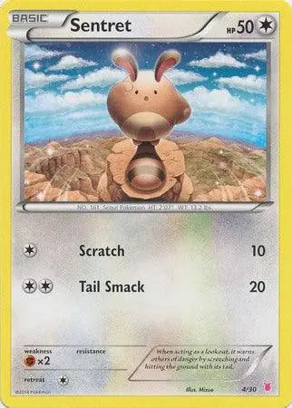 Sentret (4/30) [XY: Trainer Kit - Bisharp & Wigglytuff] - Doe's Cards