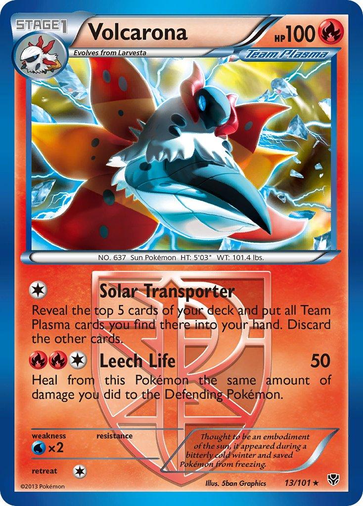 Volcarona (13/101) (Theme Deck Exclusive) [Black & White: Plasma Blast] - Doe's Cards