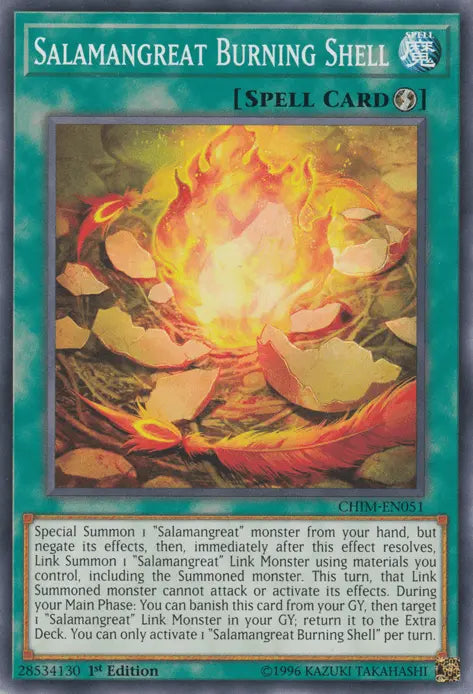 Salamangreat Burning Shell [CHIM-EN051] Common - Doe's Cards