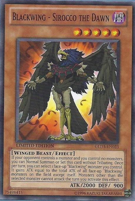 Blackwing - Sirocco the Dawn [GLD3-EN023] Common - Doe's Cards