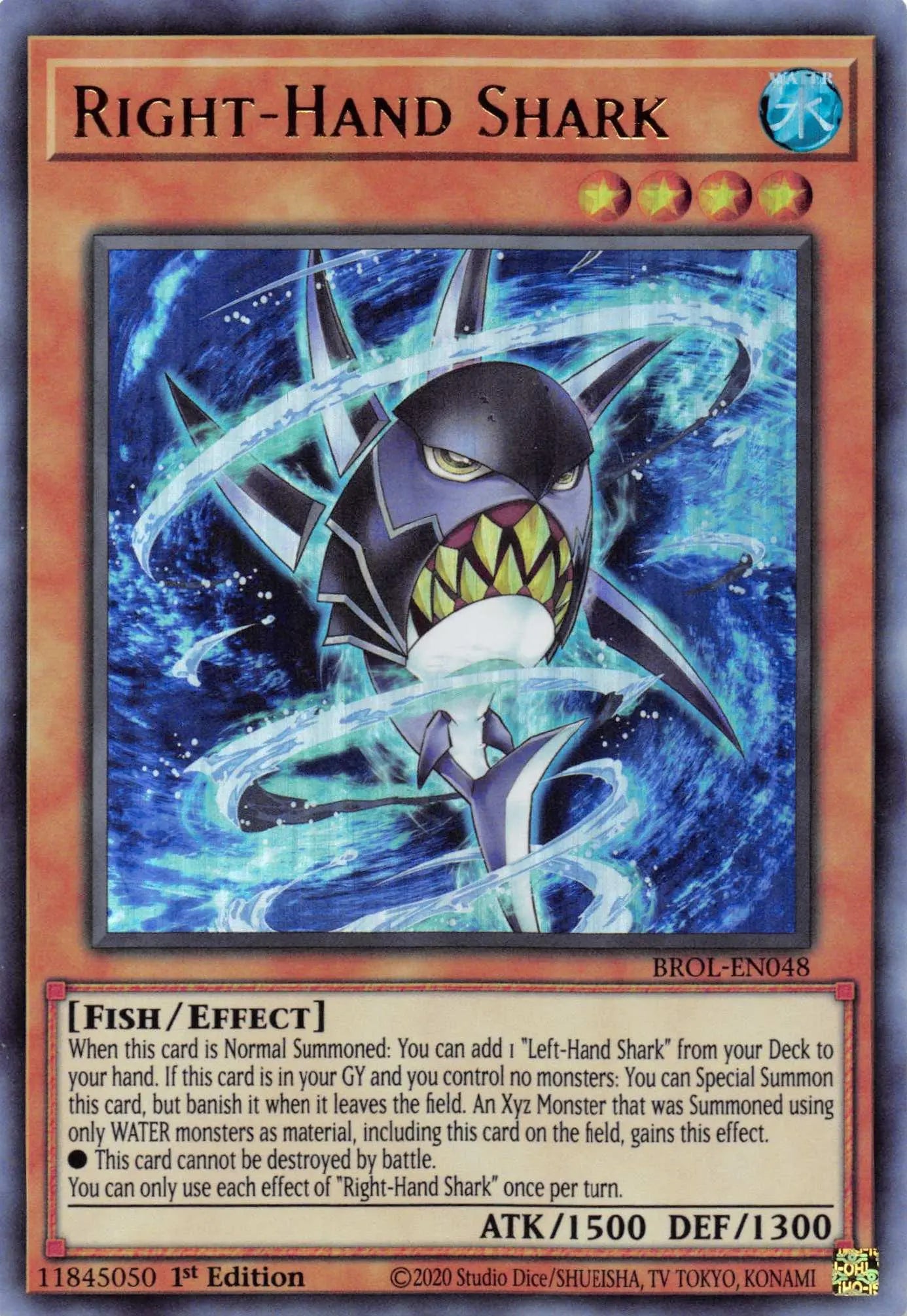 Right-Hand Shark [BROL-EN048] Ultra Rare - Doe's Cards