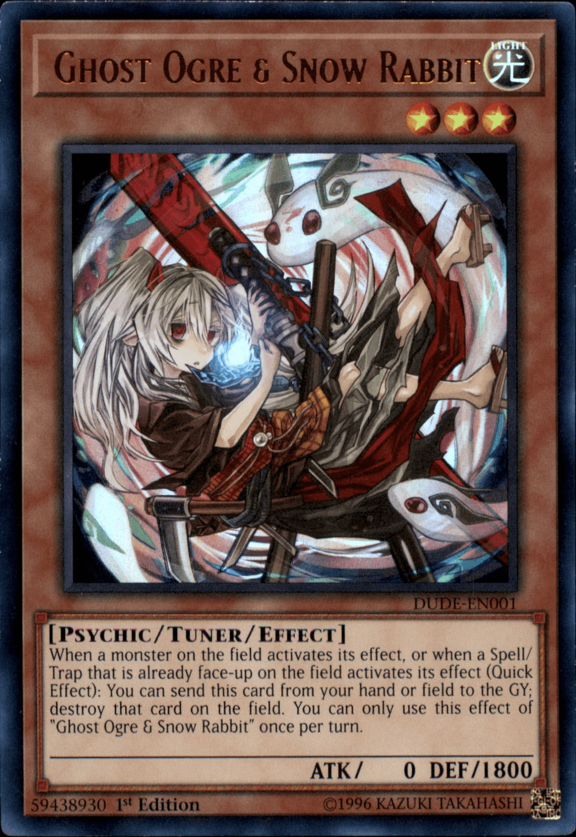 Ghost Ogre & Snow Rabbit [DUDE-EN001] Ultra Rare - Doe's Cards