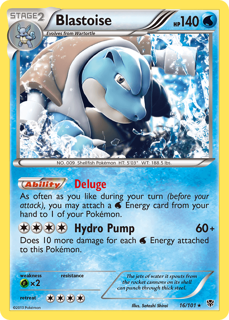 Blastoise (16/101) [Black & White: Plasma Blast] - Doe's Cards