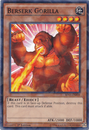 Berserk Gorilla [BP03-EN008] Shatterfoil Rare - Doe's Cards