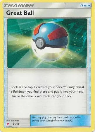 Great Ball (21/30) [Sun & Moon: Trainer Kit - Lycanroc & Alolan Raichu] - Doe's Cards