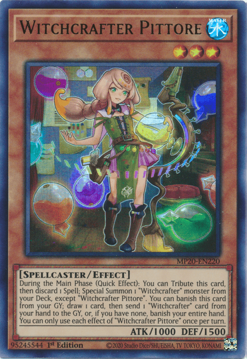 Witchcrafter Pittore [MP20-EN220] Ultra Rare - Doe's Cards