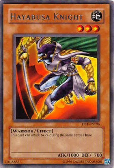 Hayabusa Knight [DB1-EN196] Rare - Doe's Cards