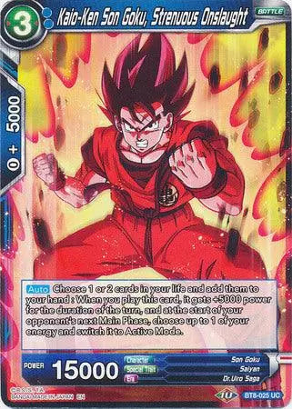 Kaio-Ken Son Goku, Strenuous Onslaught (BT8-025) [Malicious Machinations] - Doe's Cards