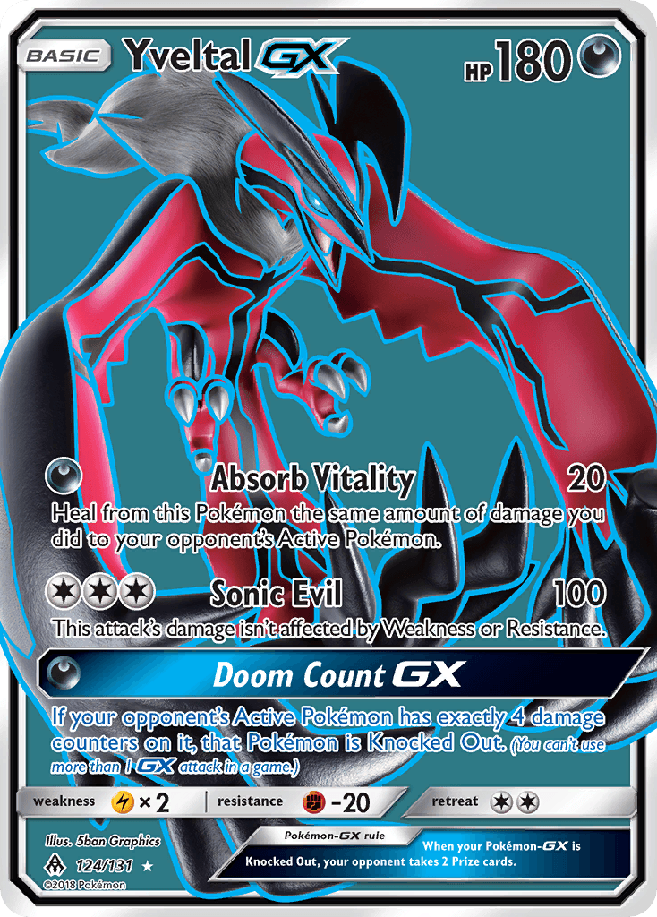 Yveltal GX (124/131) [Sun & Moon: Forbidden Light] - Doe's Cards