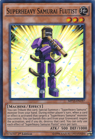 Superheavy Samurai Flutist [MP15-EN197] Super Rare - Doe's Cards