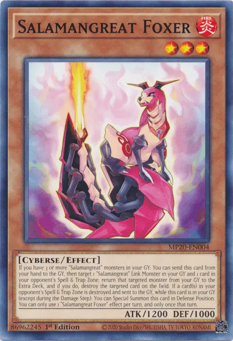 Salamangreat Foxer [MP20-EN004] Common - Doe's Cards