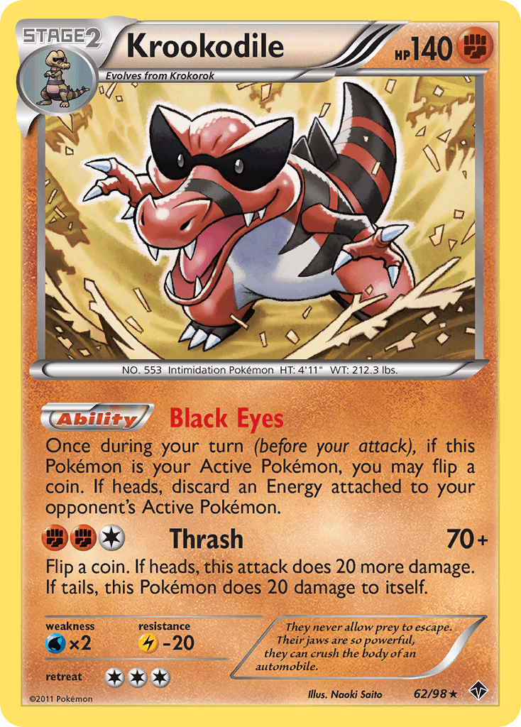 Krookodile (62/98) [Black & White: Emerging Powers] - Doe's Cards