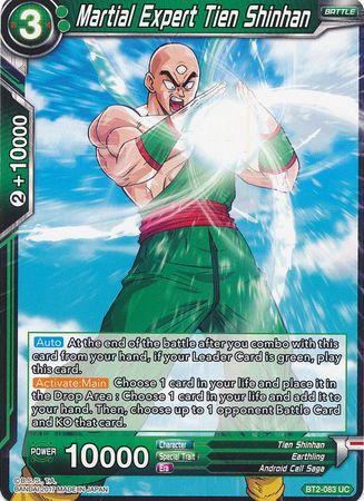 Martial Expert Tien Shinhan (BT2-083) [Union Force] - Doe's Cards