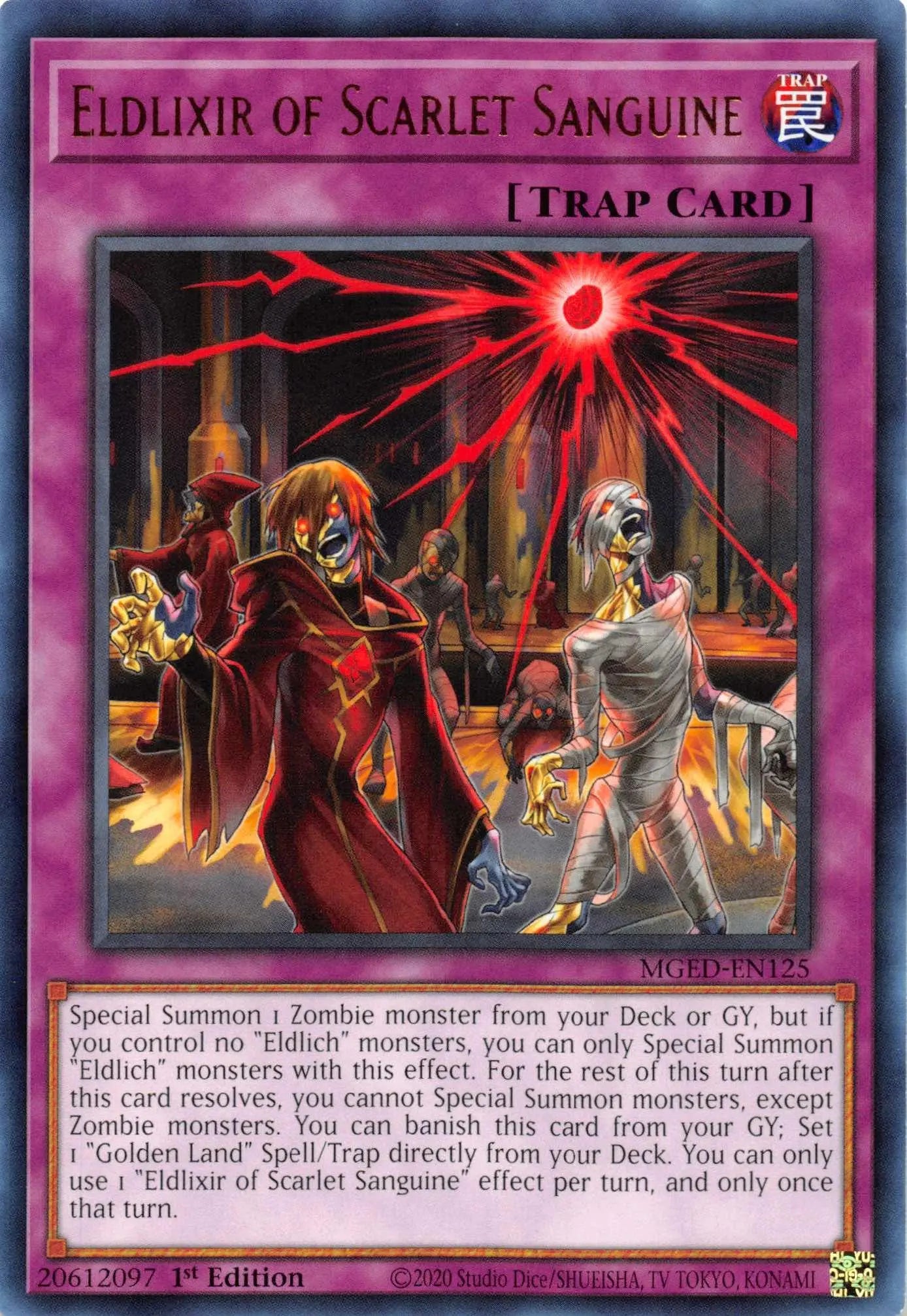 Eldlixir of Scarlet Sanguine [MGED-EN125] Rare - Doe's Cards