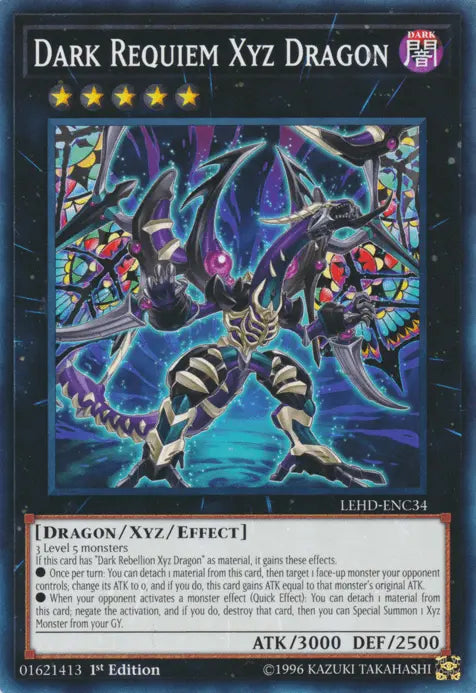 Dark Requiem Xyz Dragon [LEHD-ENC34] Common - Doe's Cards