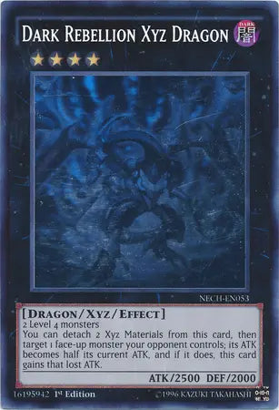 Dark Rebellion Xyz Dragon [NECH-EN053] Ghost Rare - Doe's Cards