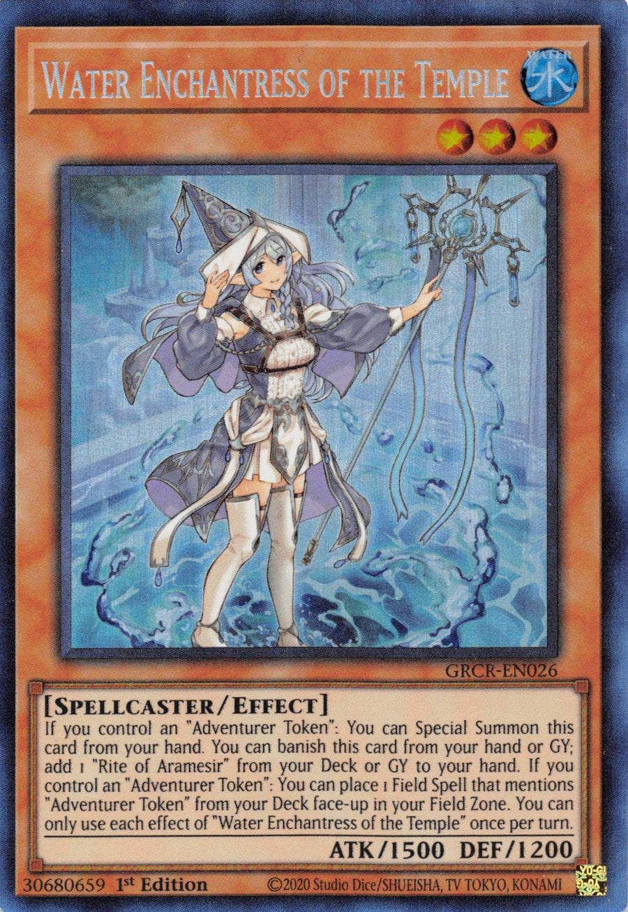 Water Enchantress of the Temple [GRCR-EN026] Collector's Rare - Doe's Cards