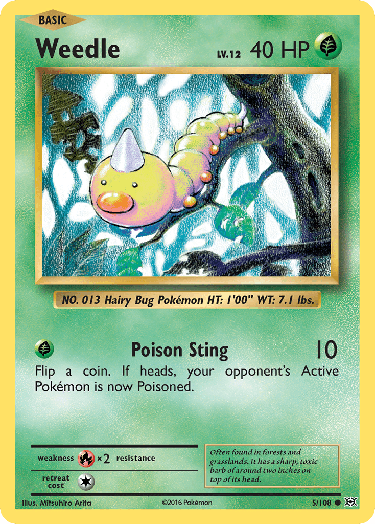 Weedle (5/108) [XY: Evolutions] - Doe's Cards