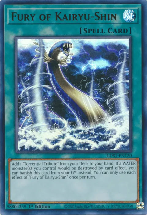Fury of Kairyu-Shin [LDS1-EN120] Ultra Rare - Doe's Cards
