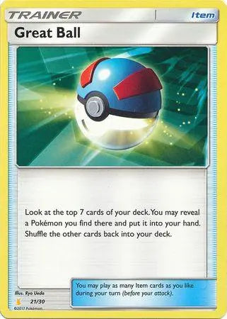 Great Ball (21/30) (Alolan Raichu Half-Deck) [Sun & Moon: Trainer Kit - Lycanroc & Alolan Raichu] - Doe's Cards
