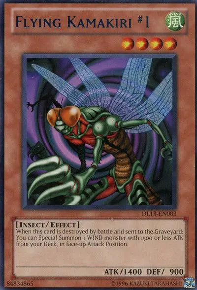 Flying Kamakiri 1 (Blue) [DL13-EN003] Rare - Doe's Cards