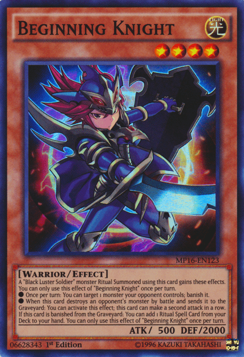 Beginning Knight [MP16-EN123] Super Rare - Doe's Cards