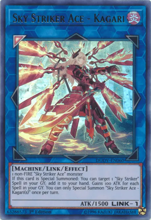 Sky Striker Ace - Kagari [DUOV-EN060] Ultra Rare - Doe's Cards