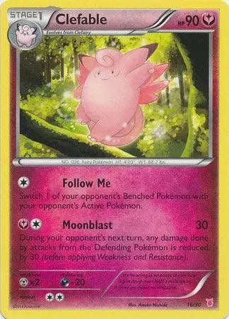 Clefable (16/30) [XY: Trainer Kit - Bisharp & Wigglytuff] - Doe's Cards