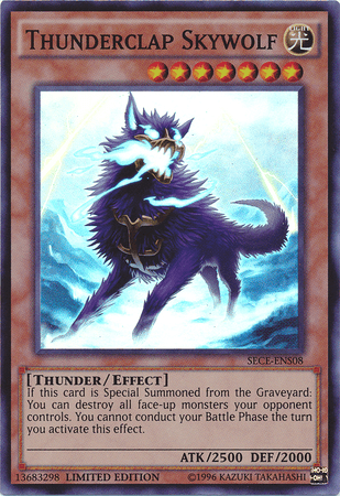 Thunderclap Skywolf [SECE-ENS08] Super Rare - Doe's Cards