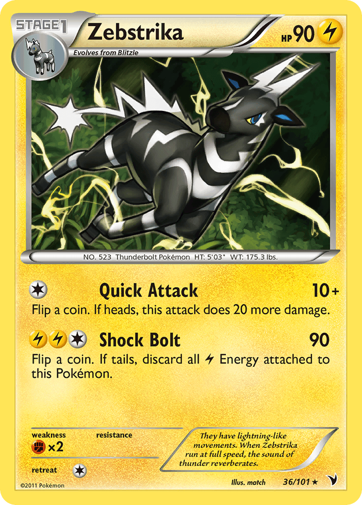 Zebstrika (36/101) [Black & White: Noble Victories] - Doe's Cards