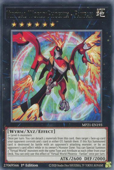 Virtual World Phoenix - Fanfan [MP21-EN193] Rare - Doe's Cards