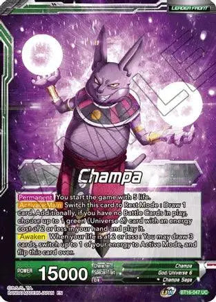 Champa // Champa, Victory at All Costs (BT16-047) [Realm of the Gods] - Doe's Cards