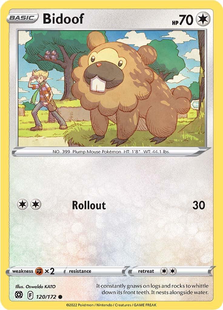 Bidoof (120/172) [Sword & Shield: Brilliant Stars] - Doe's Cards