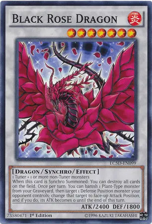 Black Rose Dragon [LC5D-EN099] Common - Doe's Cards