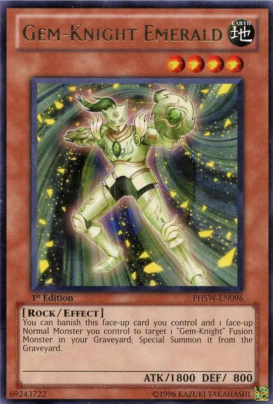 Gem-Knight Emerald [PHSW-EN096] Rare - Doe's Cards