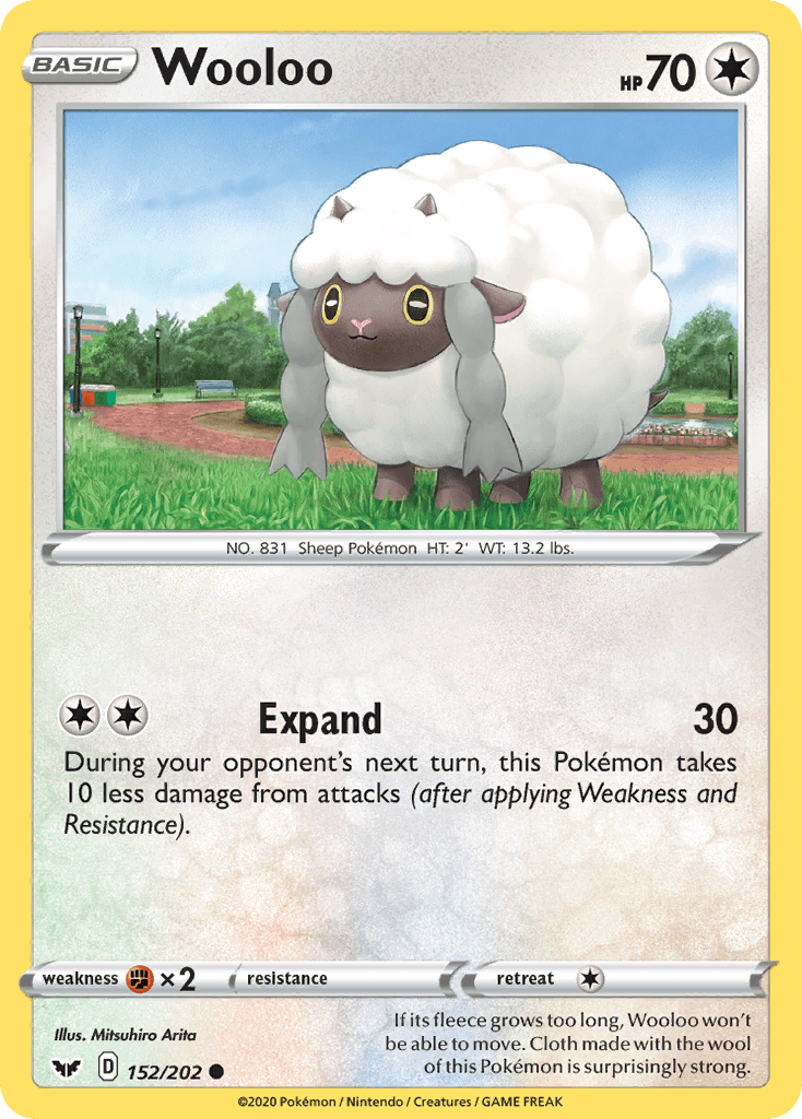 Wooloo (152/202) [Sword & Shield: Base Set] - Doe's Cards