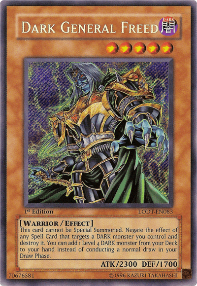 Dark General Freed [LODT-EN083] Secret Rare - Doe's Cards