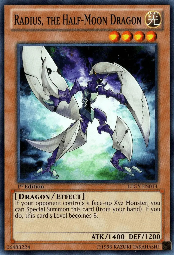 Radius, the Half-Moon Dragon [LTGY-EN014] Common - Doe's Cards