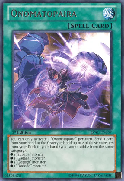 Onomatopaira [LVAL-EN067] Rare - Doe's Cards