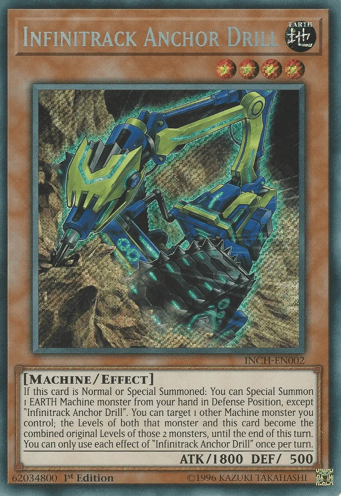 Infinitrack Anchor Drill [INCH-EN002] Secret Rare - Doe's Cards