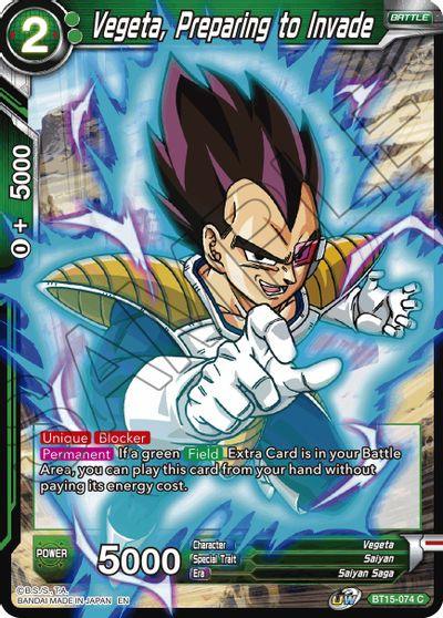 Vegeta, Preparing to Invade (BT15-074) [Saiyan Showdown] - Doe's Cards