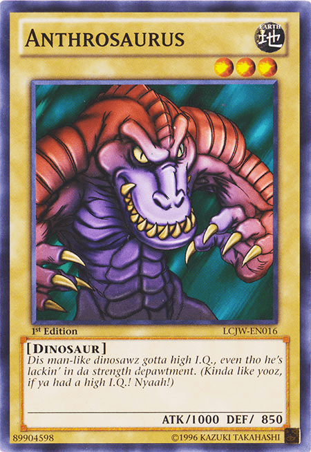 Anthrosaurus [LCJW-EN016] Common - Doe's Cards