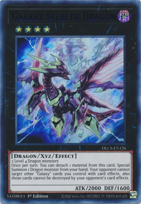 Galaxy Stealth Dragon (Blue) [DLCS-EN126] Ultra Rare - Doe's Cards