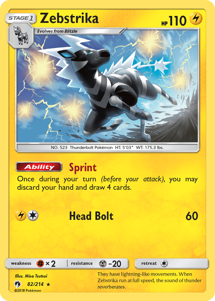 Zebstrika (82/214) [Sun & Moon: Lost Thunder] - Doe's Cards