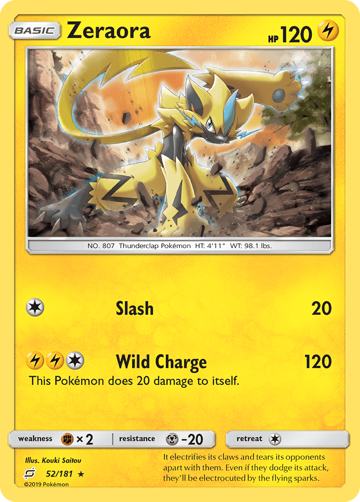 Zeraora (52/181) [Sun & Moon: Team Up] - Doe's Cards